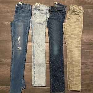 Kids Girl Abercrombie Jeans Used size 14